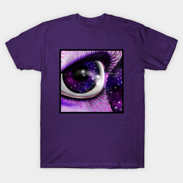 Galaxy Alien Eye T-Shirt by MissyCorey